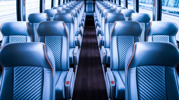 55 passenger charter bus interior