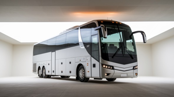 56 passenger charter bus exterior