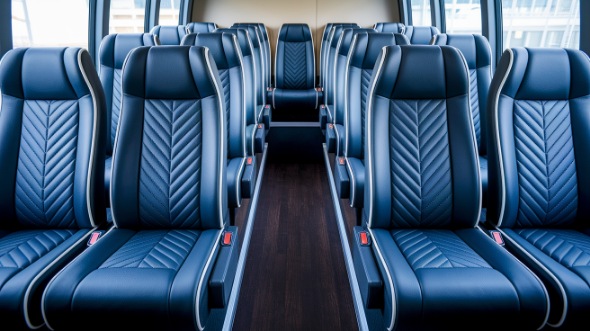 danbury 18 passenger minibus inside