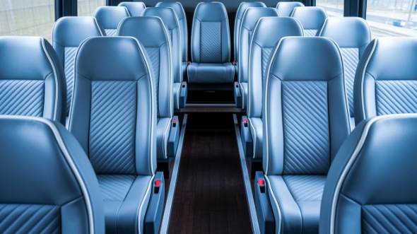 danbury 28 passenger minibus inside