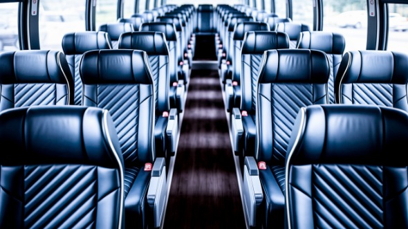 danbury 50 passenger charter bus inside