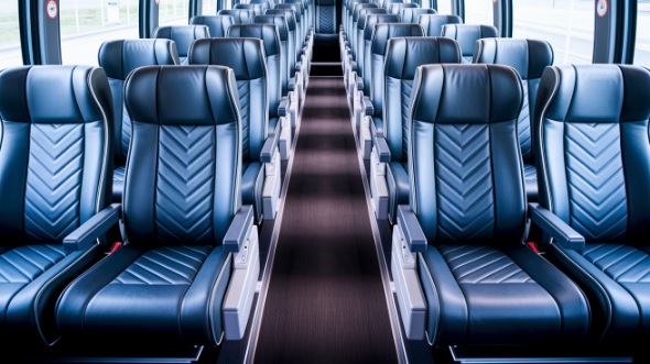 danbury 54 passenger charter bus inside